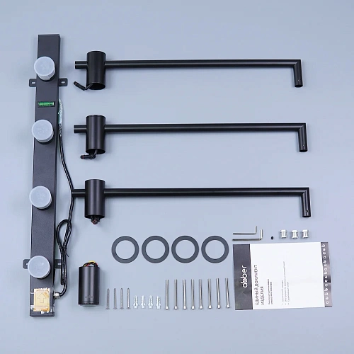 Полотенцесушитель электрический ABBER Charme AH4003MB черный матовый Полотенцесушитель электрический ABBER Charme AH4003MB черный матовый