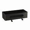 Картинка анонса товара «полка lemark shelf line с крючками, черный/ вставка-пластик черный 9772044»