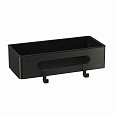 Детальная картинка товара «полка lemark shelf line с крючками, черный/ вставка-пластик черный 9772044»