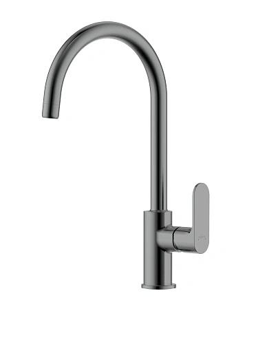 Смеситель для кухни Aquatek АЛЬФА AQ1982BGM оружейная сталь Смеситель для кухни Aquatek АЛЬФА AQ1982BGM оружейная сталь