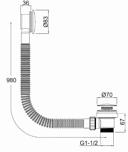 Слив-перелив Allen Brau Priority 5.31027-MG графит брашированный Слив-перелив Allen Brau Priority 5.31027-MG графит брашированный