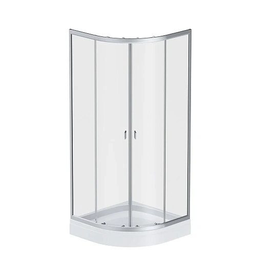 Душевой уголок AM.PM X-Joy Twin Slide W88E-205-080MT 80x80 с поддоном, профиль матовый хром, стекло Душевой уголок AM.PM X-Joy Twin Slide W88E-205-080MT 80x80 с поддоном, профиль матовый хром, стекло