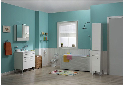 Зеркальный шкаф Aquanet Верона 90 белый 00172339 Зеркальный шкаф Aquanet Верона 90 белый 00172339