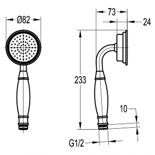 Душевая лейка Swedbe Terracotta Art 2529 Душевая лейка Swedbe Terracotta Art 2529