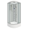 Картинка анонса товара «душевая кабина niagara classic ng-3302-14f (1000х1000х2150) средний поддон (26см) стекло матовое 33021424f»
