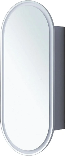 Зеркальный шкаф Aquanet Монте 40 00344786 белый, с LED подсветкой Зеркальный шкаф Aquanet Монте 40 00344786 белый, с LED подсветкой