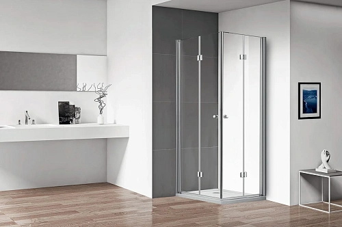 Душевой уголок CEZARES ECO-O-ASH-2-80/90-C-Cr 80x90см стекло прозрачное, профиль хром Душевой уголок CEZARES ECO-O-ASH-2-80/90-C-Cr 80x90см стекло прозрачное, профиль хром