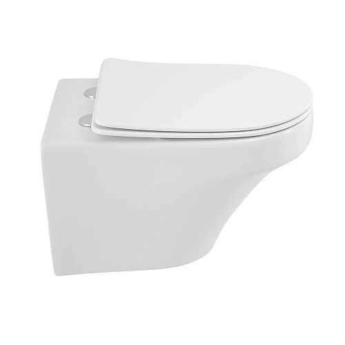 Унитаз подвесной CEZARES DUET CZR-2462-TH-TOR/CZR-2316-SC безободковый с сиденьем Унитаз подвесной CEZARES DUET CZR-2462-TH-TOR/CZR-2316-SC безободковый с сиденьем