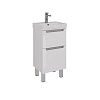 Тумба под раковину Lemark BUNO 45 см подвесная/напольная, серый/белый LM04B45T Тумба под раковину Lemark BUNO 45 см подвесная/напольная, серый/белый LM04B45T