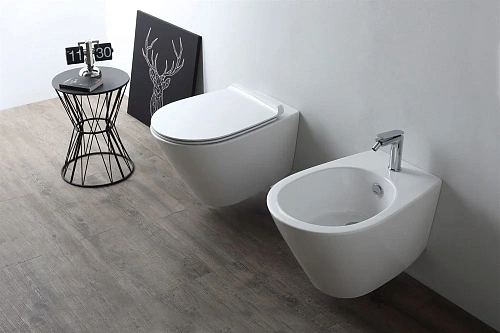 Унитаз приставной Simas Gambassi GA01bi безободковый Унитаз приставной Simas Gambassi GA01bi безободковый