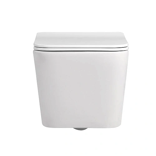 Унитаз подвесной ABBER Rechteck AC1201MW белый матовый, безободковый с крышкой микролифт Унитаз подвесной ABBER Rechteck AC1201MW белый матовый, безободковый с крышкой микролифт