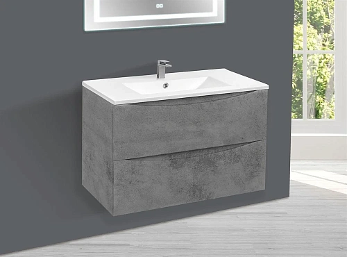 Тумба под раковину Vincea Mia 750 VMC-2MC750BT подвесная, 2 выкатных ящика soft close, Beton Тумба под раковину Vincea Mia 750 VMC-2MC750BT подвесная, 2 выкатных ящика soft close, Beton