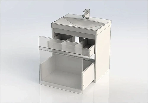 Тумба под раковину Aquanet Палермо 60 белый 00203934 Тумба под раковину Aquanet Палермо 60 белый 00203934