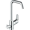 Смеситель для кухни hansgrohe Focus E2 с запорным вентилем для посудомоечной машины, хром 31823000