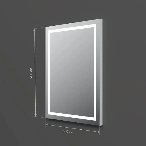 Зеркало AM.PM Gem M91AMOX0551WG с LED-подсветкой, 55 см Зеркало AM.PM Gem M91AMOX0551WG с LED-подсветкой, 55 см