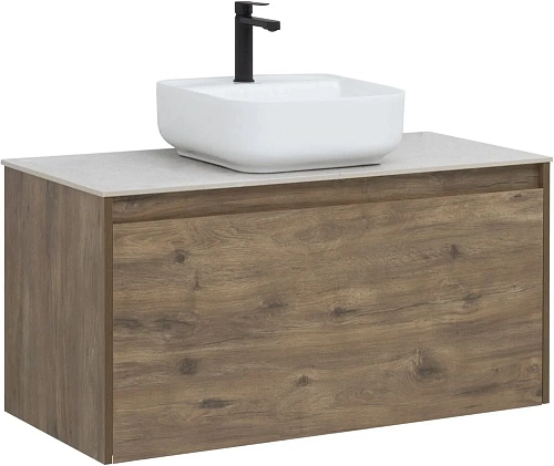Тумба под раковину Aquanet Nova Lite 100 дуб рустикальный (1 ящик) 00249520 Тумба под раковину Aquanet Nova Lite 100 дуб рустикальный (1 ящик) 00249520