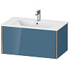 Картинка анонса товара «тумба под раковину duravit xviu xv40260b147 подвесная 81 см каменно-синий глянцевый»