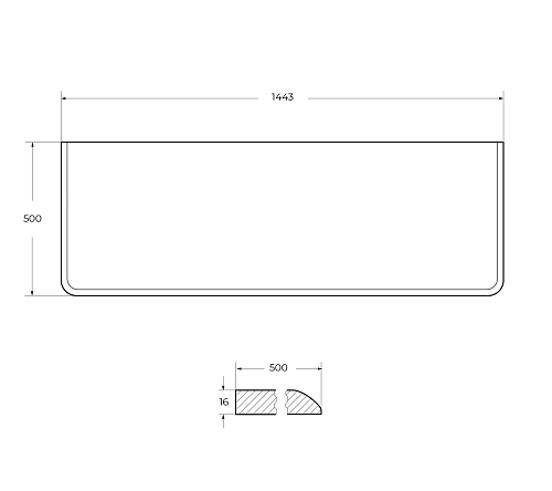 Столешница CEZARES IDRA 55842 Rovere Tabacco Столешница CEZARES IDRA 55842 Rovere Tabacco
