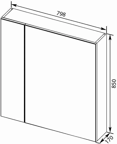 Зеркальный шкаф Aquanet Эвора 80 дуб антик 00182741 Зеркальный шкаф Aquanet Эвора 80 дуб антик 00182741