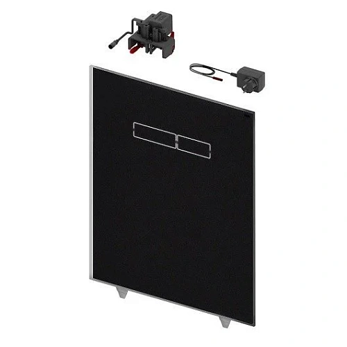 Стеклянная панель TECE TECElux 9650003 с сенсорным блоком управления sen-Touch, стекло черное Стеклянная панель TECE TECElux 9650003 с сенсорным блоком управления sen-Touch, стекло черное