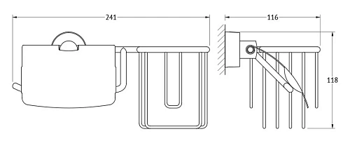 Держатель туалетной бумаги FBS Nostalgy NOS 053 Держатель туалетной бумаги FBS Nostalgy NOS 053