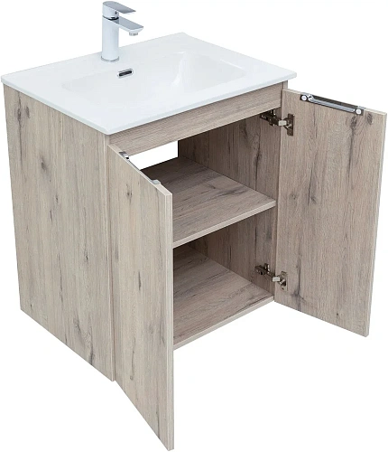 Комплект мебели Aquanet Алвита New 60 2 дверцы, дуб веллингтон белый 00274222 Комплект мебели Aquanet Алвита New 60 2 дверцы, дуб веллингтон белый 00274222