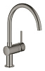 Картинка анонса товара «смеситель для кухни grohe minta однорычажный, темный графит матовый (32917al0)»