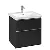 Картинка анонса товара «тумба под раковину villeroy &amp; boch subway 3.0 volcano black / volcano black c57800vl»