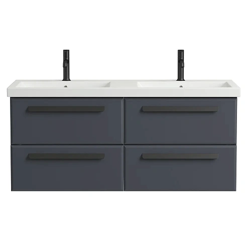 Тумба под раковину CEZARES ECO-1200-4C-SO-2-GR-P Grafito подвесная Тумба под раковину CEZARES ECO-1200-4C-SO-2-GR-P Grafito подвесная