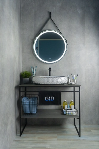 Раковина Gid Nc262 52201 накладная белая / хром 60x41x15 Раковина Gid Nc262 52201 накладная белая / хром 60x41x15