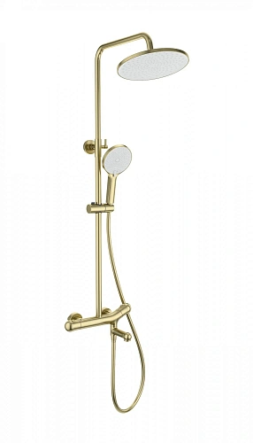 Душевая система Wonzon & Woghand с термостатом, брашированное золото (WW-B3057-A-BG) Душевая система Wonzon & Woghand с термостатом, брашированное золото (WW-B3057-A-BG)