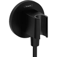 Шланговое подключение Hansgrohe FixFit Porter S с держателем для душа 26888670, матовый черный Шланговое подключение Hansgrohe FixFit Porter S с держателем для душа 26888670, матовый черный