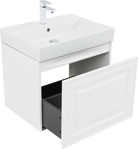 Тумба под раковину Aquanet Агата 60 00345480 белый сатин Тумба под раковину Aquanet Агата 60 00345480 белый сатин