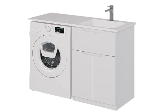 Тумба под раковину DREJA Vega, 60 см, напольная, 1 ящик, 2 дверцы, белый глянец 99.0450 Тумба под раковину DREJA Vega, 60 см, напольная, 1 ящик, 2 дверцы, белый глянец 99.0450