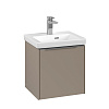 Картинка анонса товара «тумба под раковину villeroy &amp; boch subway 3.0 taupe / taupe c58200vm»
