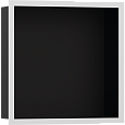 Настенный короб Hansgrohe XtraStoris Individual, с дизайнерской рамой, 30х30х10 см 56098700, матовый Настенный короб Hansgrohe XtraStoris Individual, с дизайнерской рамой, 30х30х10 см 56098700, матовый
