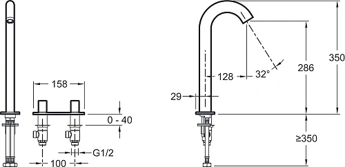 Смеситель для раковины Jacob Delafon Talan E10094RU-CP Смеситель для раковины Jacob Delafon Talan E10094RU-CP