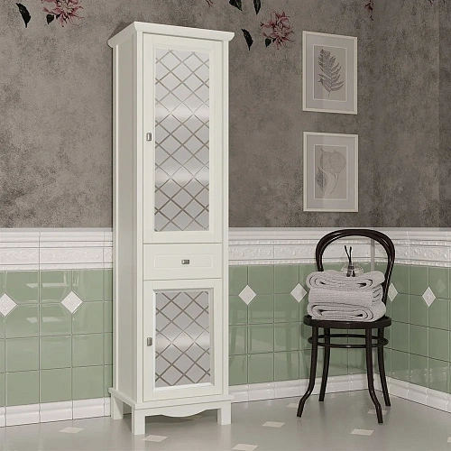 Шкаф-пенал Opadiris Омега, слоновая кость, левый, 2 вар. 00-00001616 Шкаф-пенал Opadiris Омега, слоновая кость, левый, 2 вар. 00-00001616