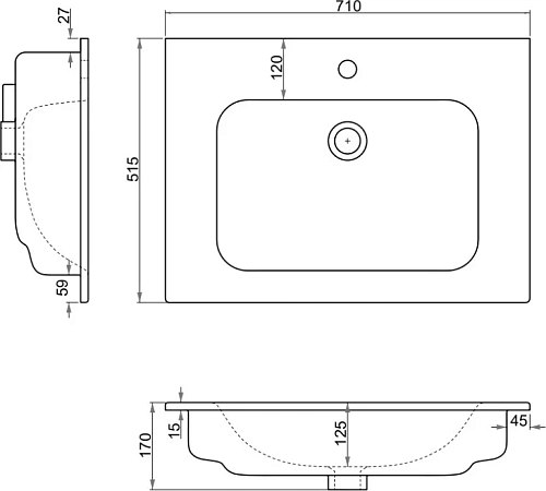 Раковина STWORKI 71 42071-KL 559720 Раковина STWORKI 71 42071-KL 559720