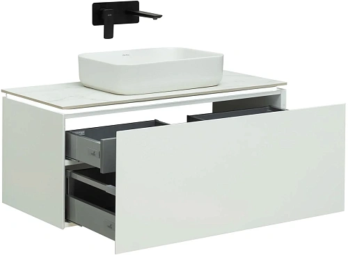 Тумба под раковину Allen Brau Infinity 100 1.21004.WM белый матовый Тумба под раковину Allen Brau Infinity 100 1.21004.WM белый матовый