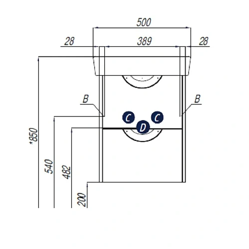 Тумба под раковину Aquaton Сильва 50 дуб макиато 1A211701SIW50 Тумба под раковину Aquaton Сильва 50 дуб макиато 1A211701SIW50