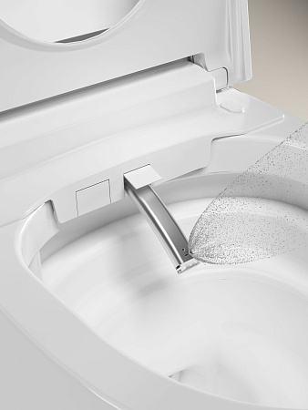 Унитаз подвесной Allen Brau Smart 4.I1001.20 с крышкой, белый, с функцией биде