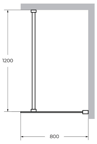 Душевая перегородка CEZARES LIBERTA-L-1-80-120-C-Cr 80см стекло прозрачное, профиль хром Душевая перегородка CEZARES LIBERTA-L-1-80-120-C-Cr 80см стекло прозрачное, профиль хром
