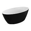 Ванна отдельностоящая OMNIRES SIENA 160х80 см (белая/черная) SIENAWWBCP