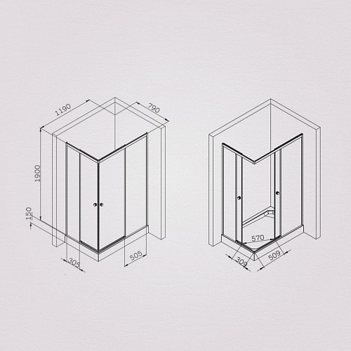 Душевой уголок AM.PM X-Joy W94G-403-120280-MT1K раздвижные двери 120x80 профиль хром матовый, стекло прозрачное Душевой уголок AM.PM X-Joy W94G-403-120280-MT1K раздвижные двери 120x80 профиль хром матовый, стекло прозрачное