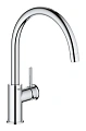 Смеситель для кухни GROHE BauClassic с высоким C-образным изливом, хром (31234001) Смеситель для кухни GROHE BauClassic с высоким C-образным изливом, хром (31234001)