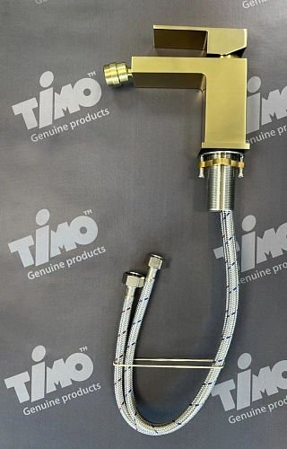 Смеситель для биде Timo Selene 2062/17F золото матовое Смеситель для биде Timo Selene 2062/17F золото матовое