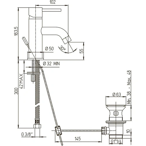 Смеситель для кухни Paini Garage 72PZ490RB599BREPT черный матовый Смеситель для кухни Paini Garage 72PZ490RB599BREPT черный матовый