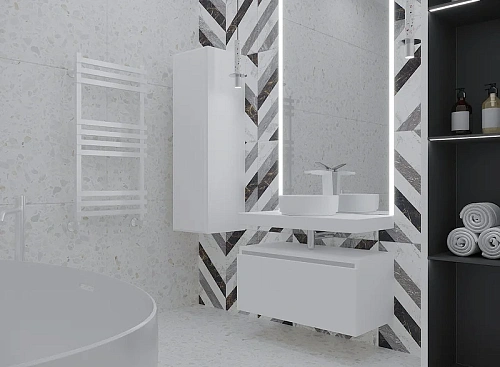 Тумба под раковину Armadi Art FLAT 60см WHITE глянец VALLESSI UNO-S 897-060-W Тумба под раковину Armadi Art FLAT 60см WHITE глянец VALLESSI UNO-S 897-060-W