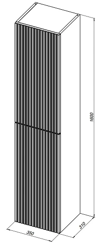 Шкаф-пенал Aquanet Джейн 35 00343980 бежевый Шкаф-пенал Aquanet Джейн 35 00343980 бежевый